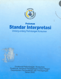 Image of Pedoman Standar Interpretasi Undang-undang Perlindungan Konsumen