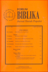 Image of Forum Biblika (JURNAL ILMIAH POPULER)
