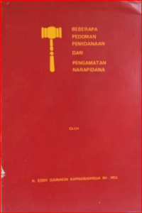 Image of Beberapa pedoman pemidanaan dan pengamatan narapidana