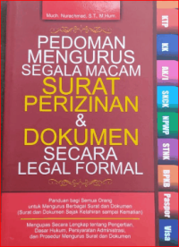 Image of Pedoman Pengurus Segala Macam Surat Perizinan & Dokumen Secara legal Formal