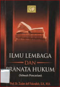 Image of Ilmu Lembaga Dan Pranata Hukum