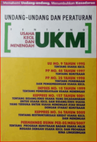 Image of Undang-Undang dan Peraturan Usaha Kecil Dan Menengah