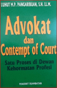 Image of Advokat & Contempt of Court