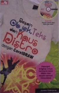 Image of Desain Objek, Teks Distro Dengan CorelDRAW