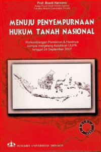 Image of Menuju Penyempurnaan Hukum Tanah Nasional